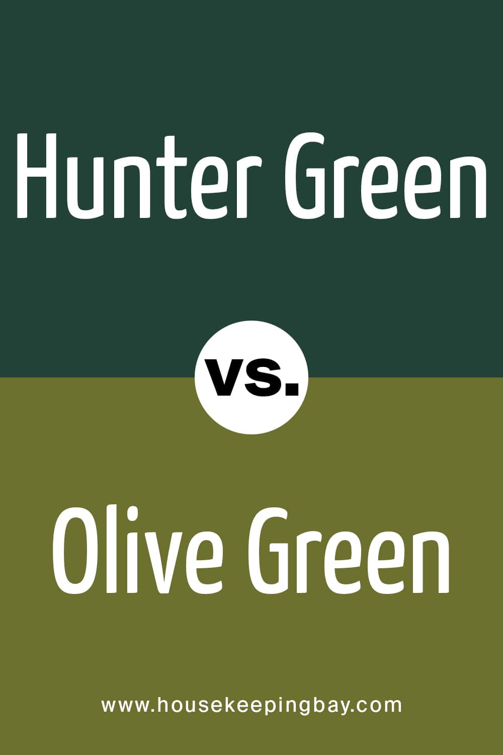 Hunter Green vs Olive Green