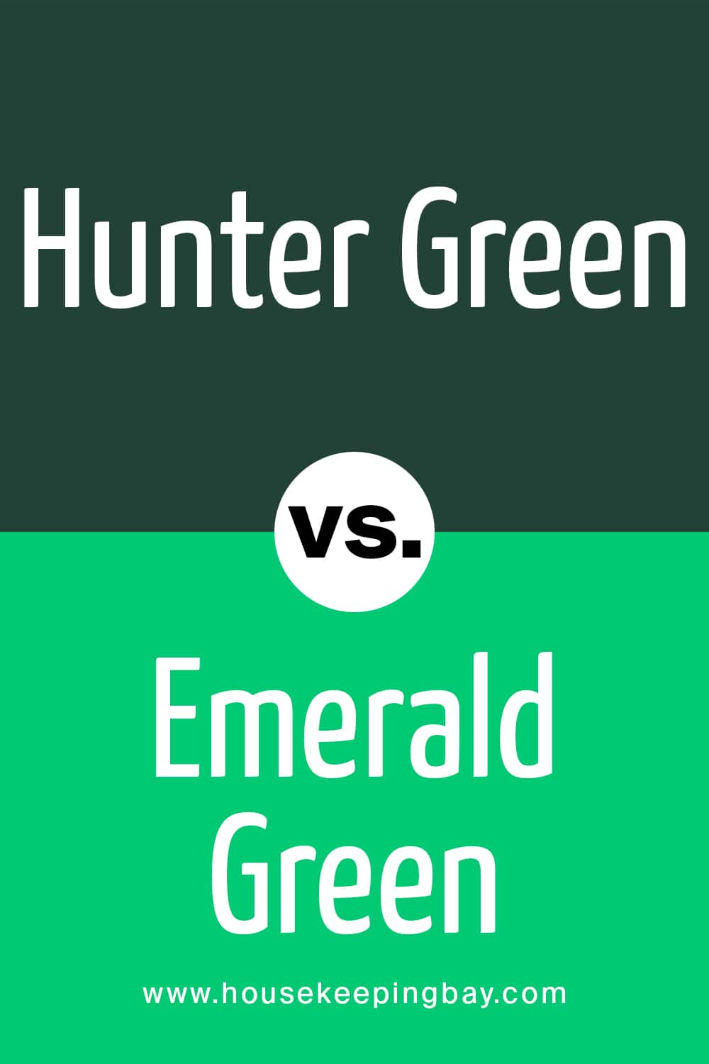 Hunter Green vs. Emerald Green