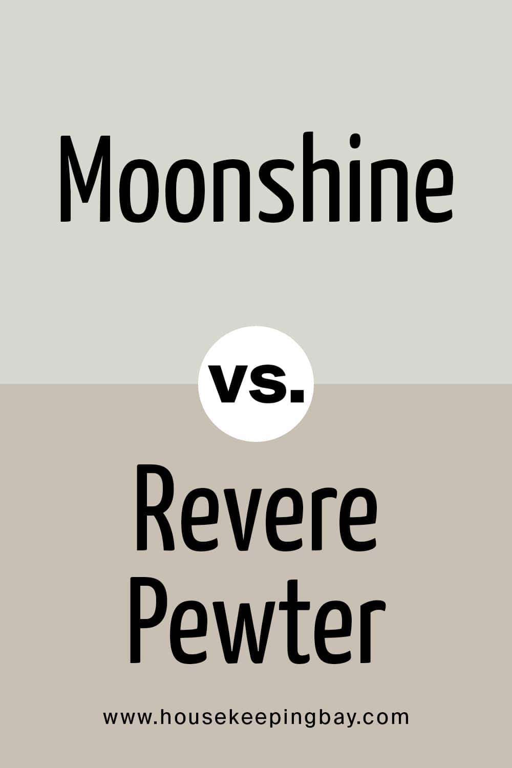 Moonshine vs Revere Pewter