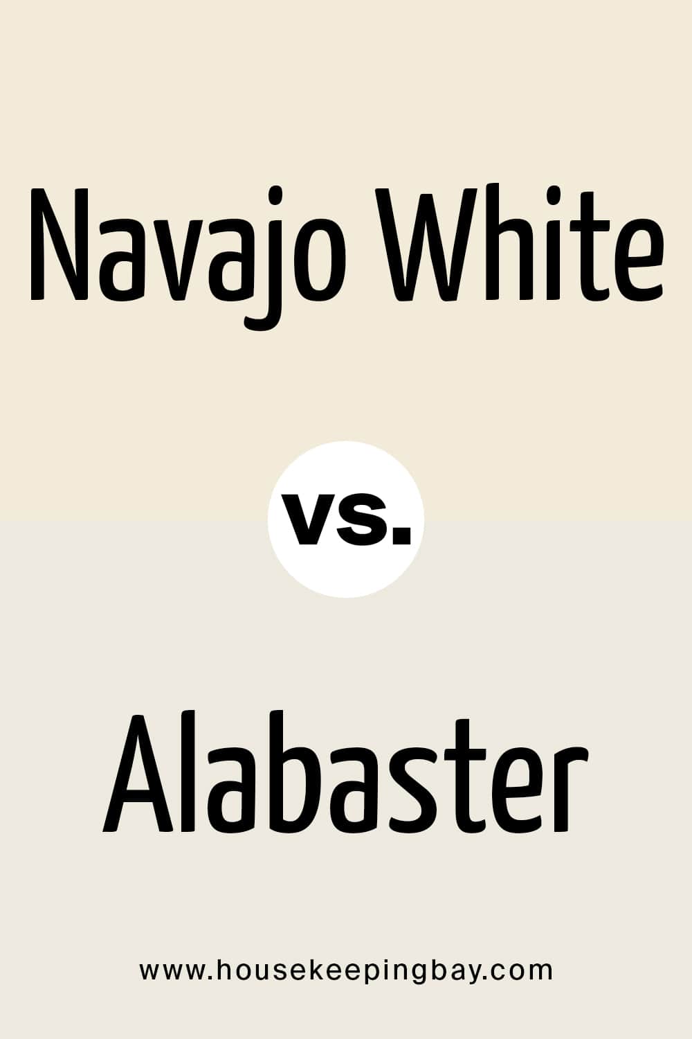 Navajo White vs Alabaster