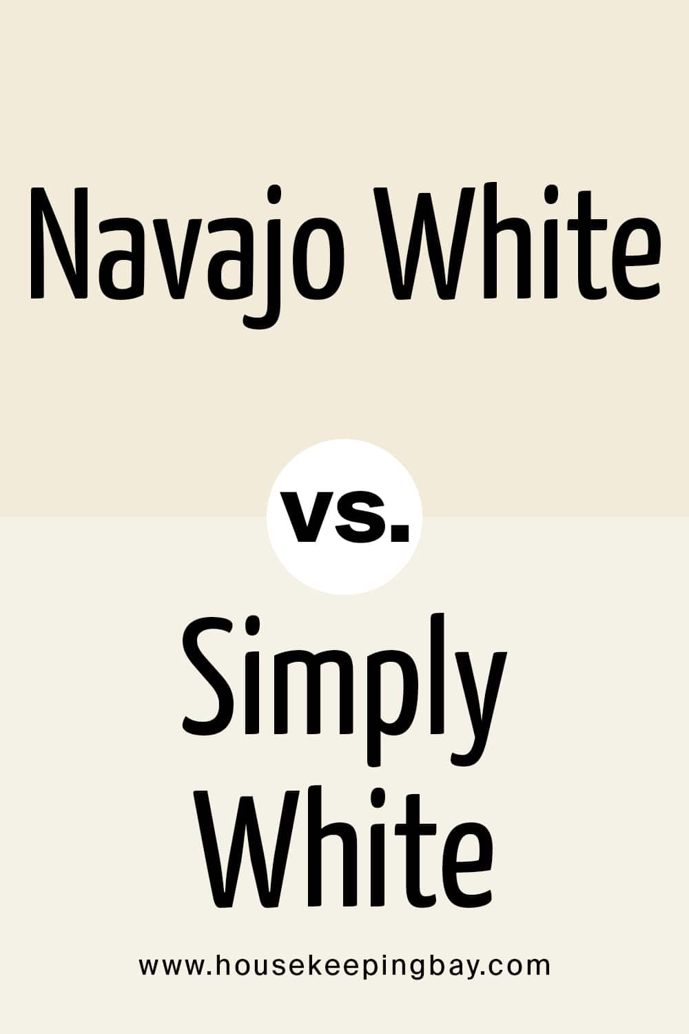 Navajo White vs Simply White