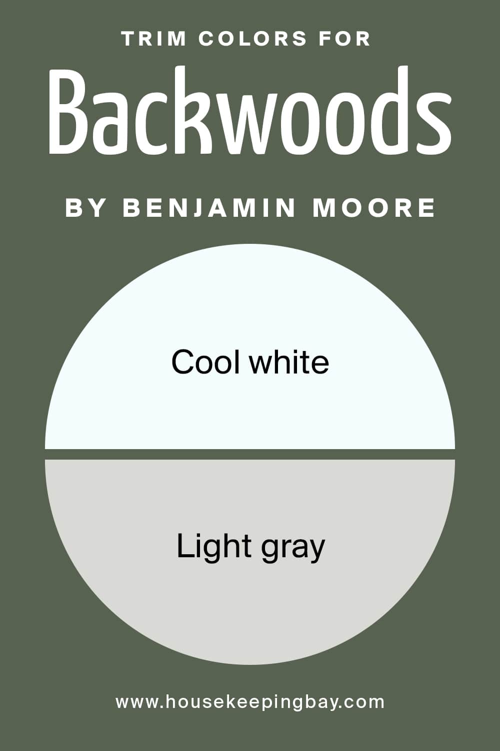Trim Colors for Backwoods by Benjamin Moore,