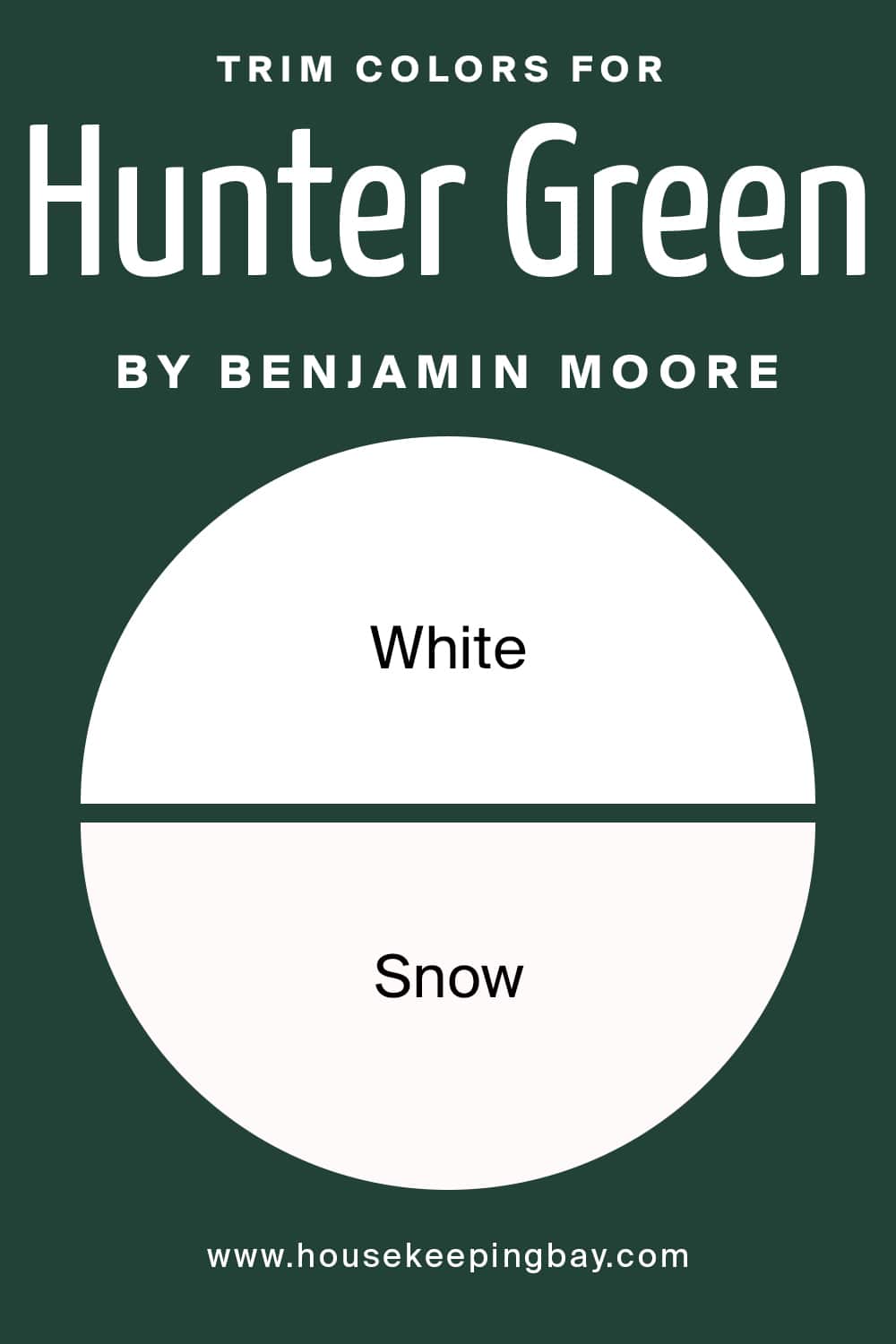 Trim Colors for Hunter Green by Benjamin Moore