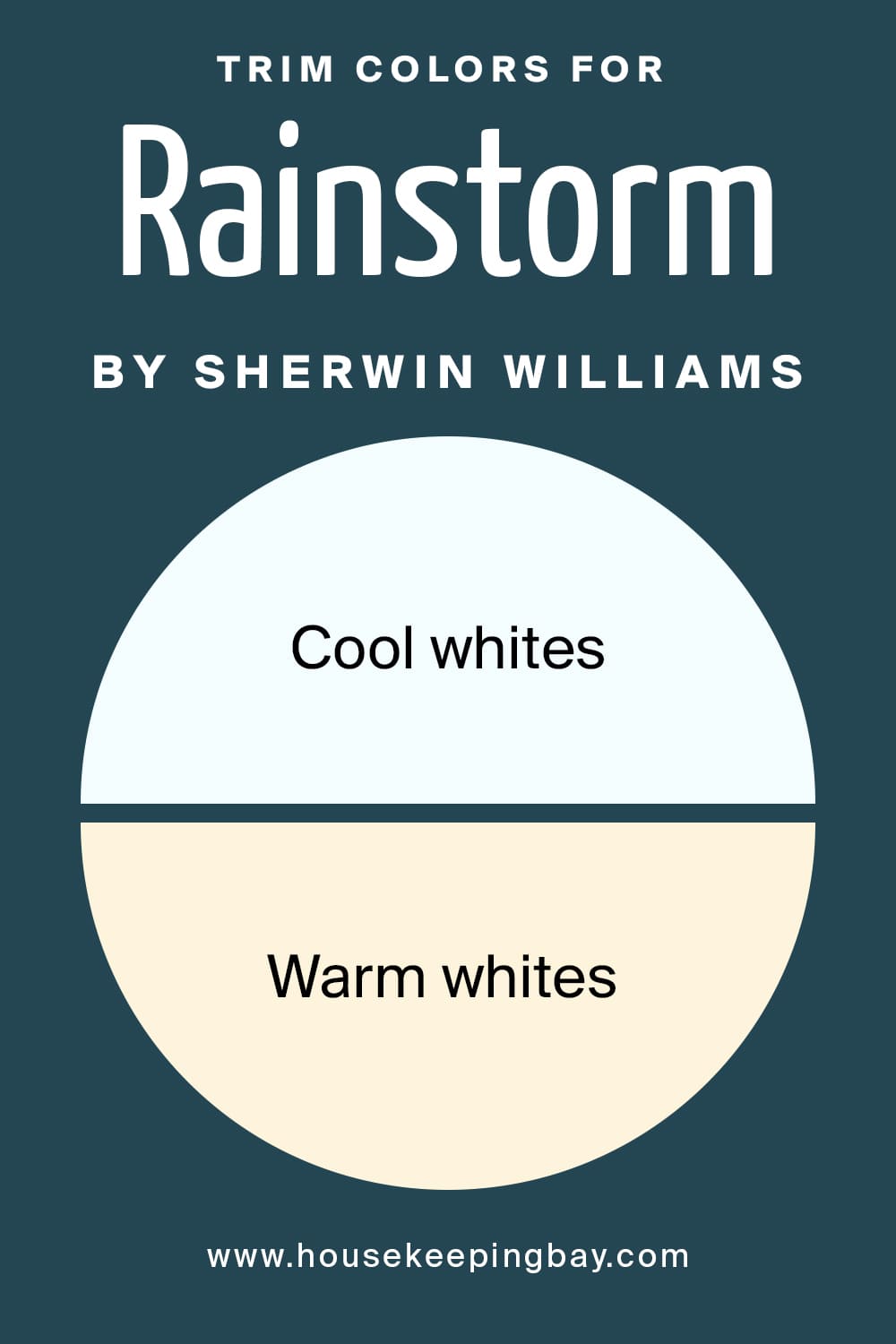 Trim Colors for Rainstorm by Sherwin Williams