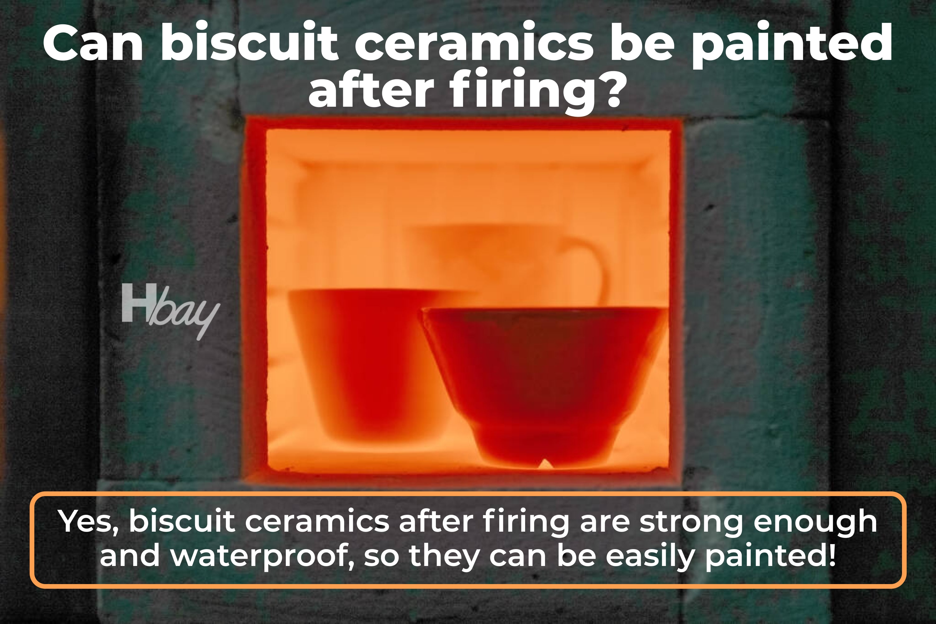 Can biscuit ceramics be painted after firing