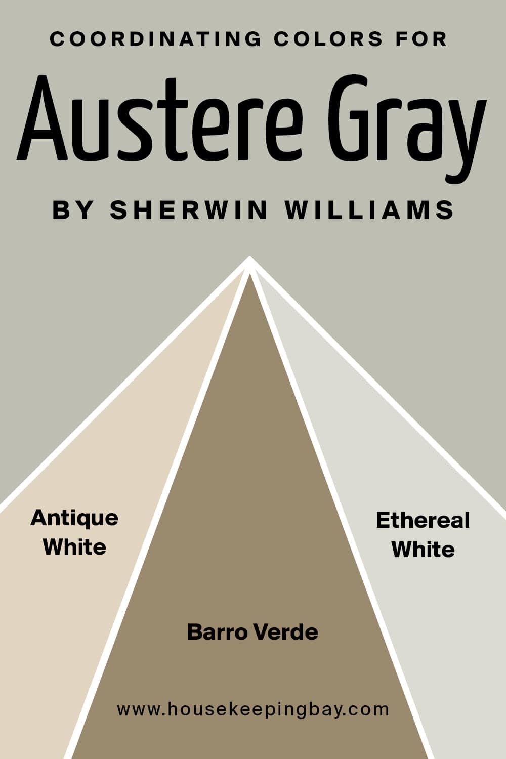 Coordinating Colors for Austere Gray by Sherwin Williams