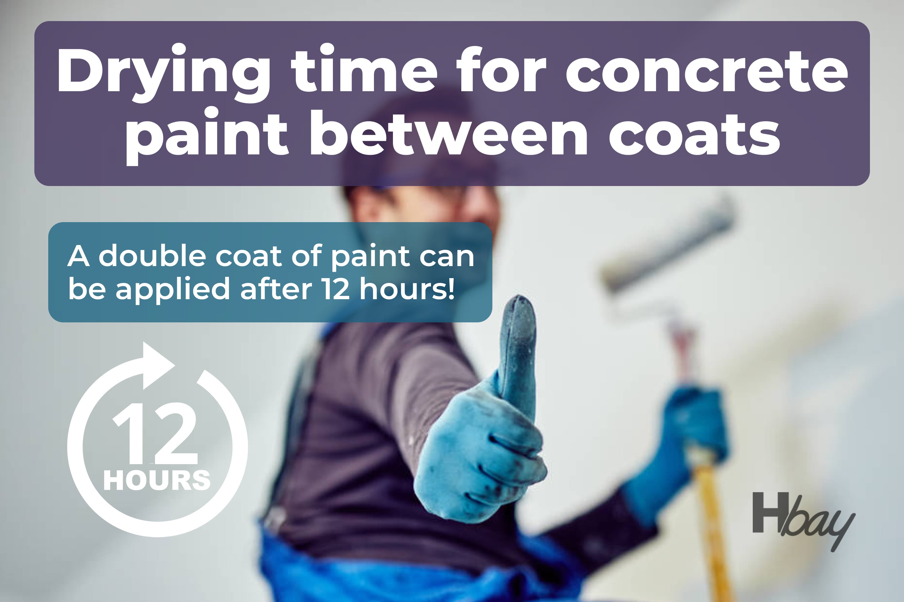 Drying time for concrete paint between coats