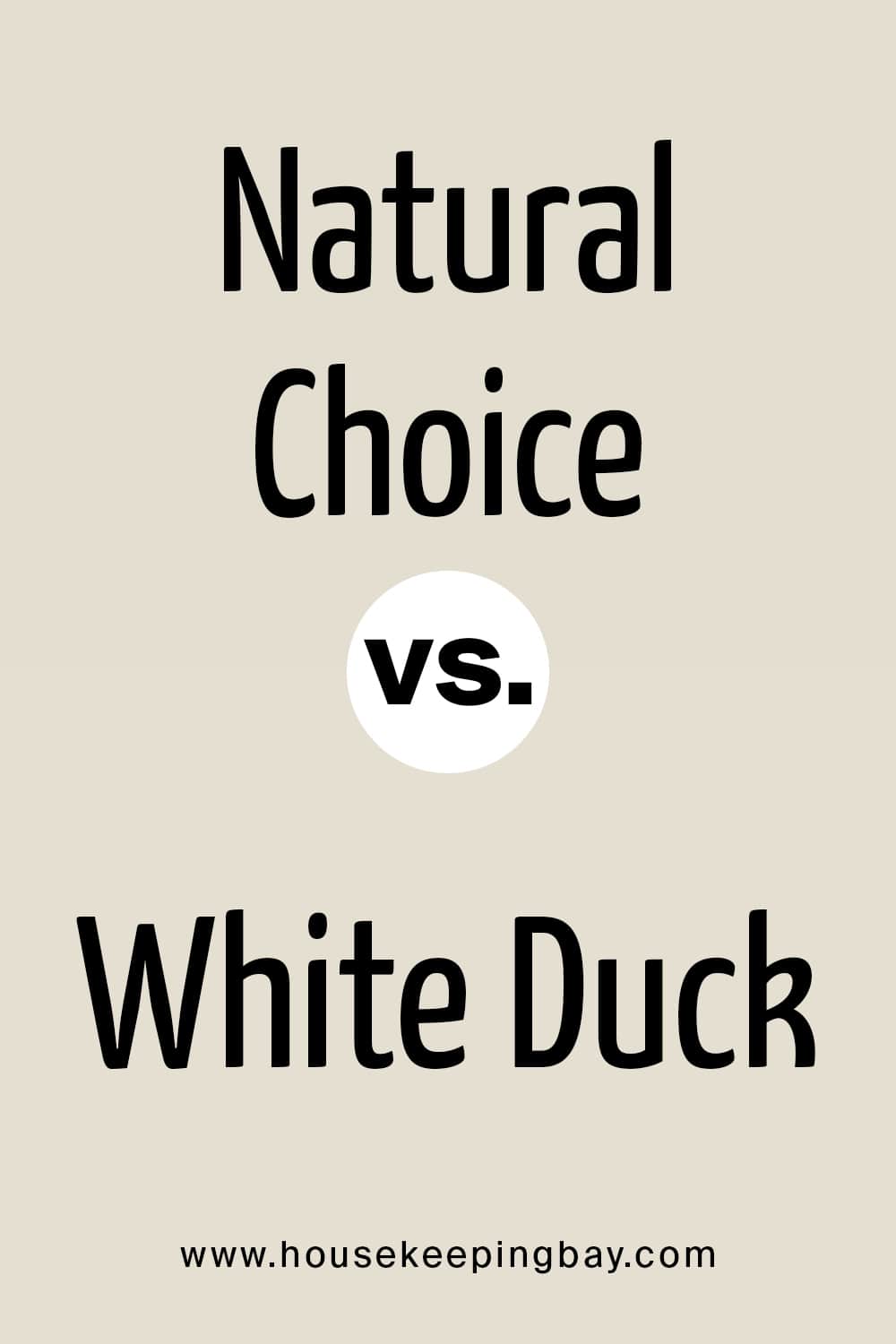 Natural Choice VS White Duck