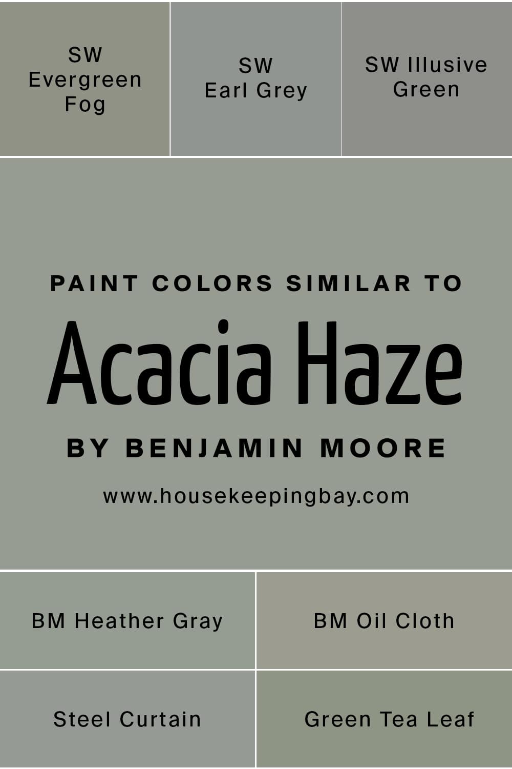 Paint Colors Similar to Acacia Haze by Sherwin Williams