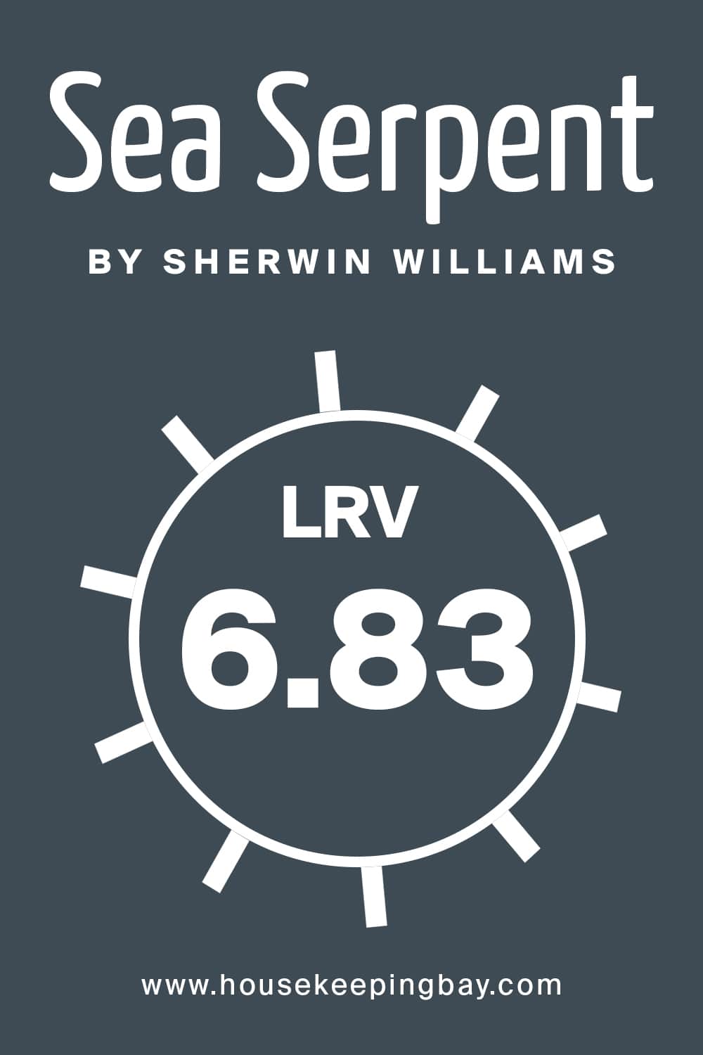 Sea Serpent by Sherwin Williams. LRV – 6.83