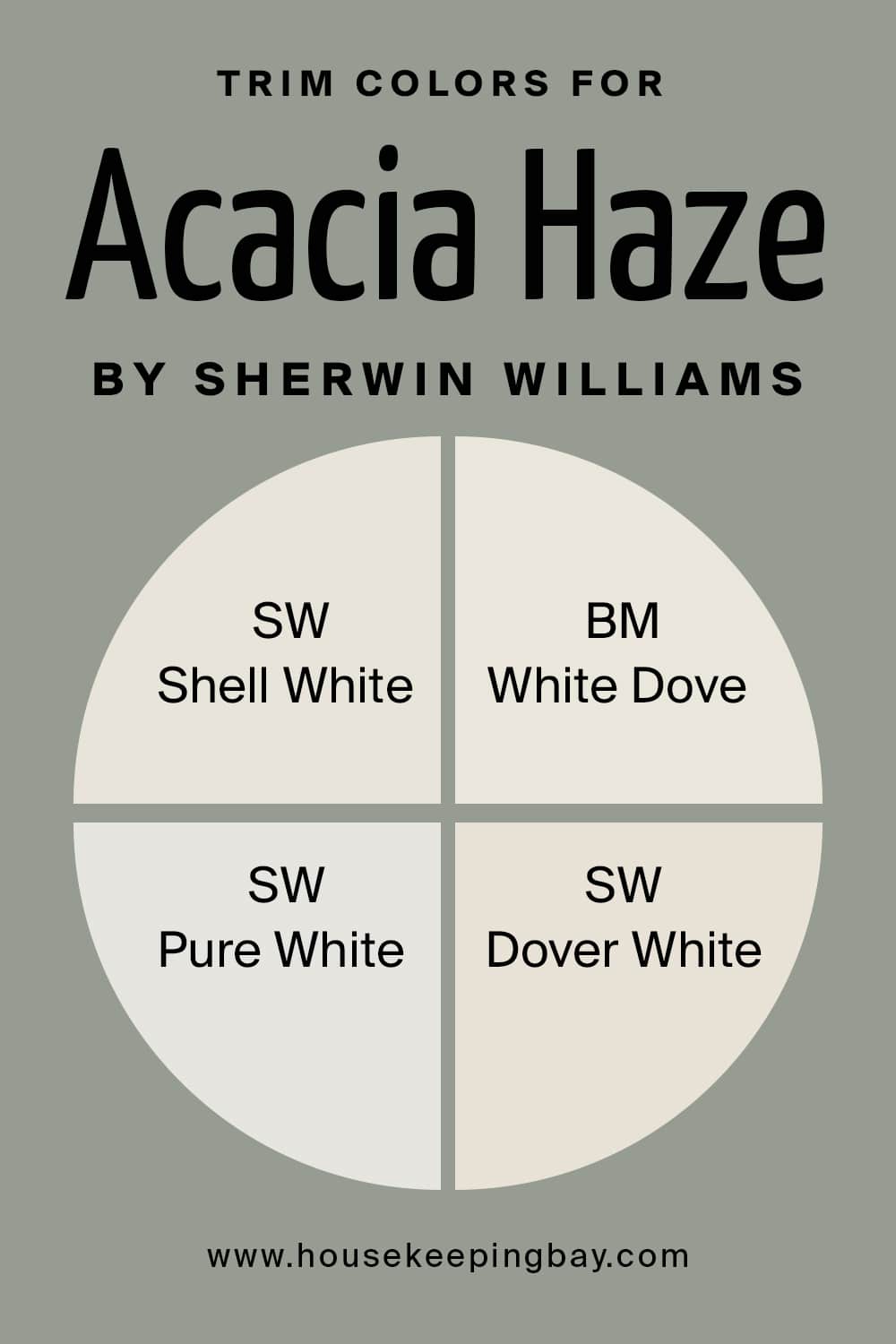 Trim Colors for Acacia Haze by Sherwin Williams