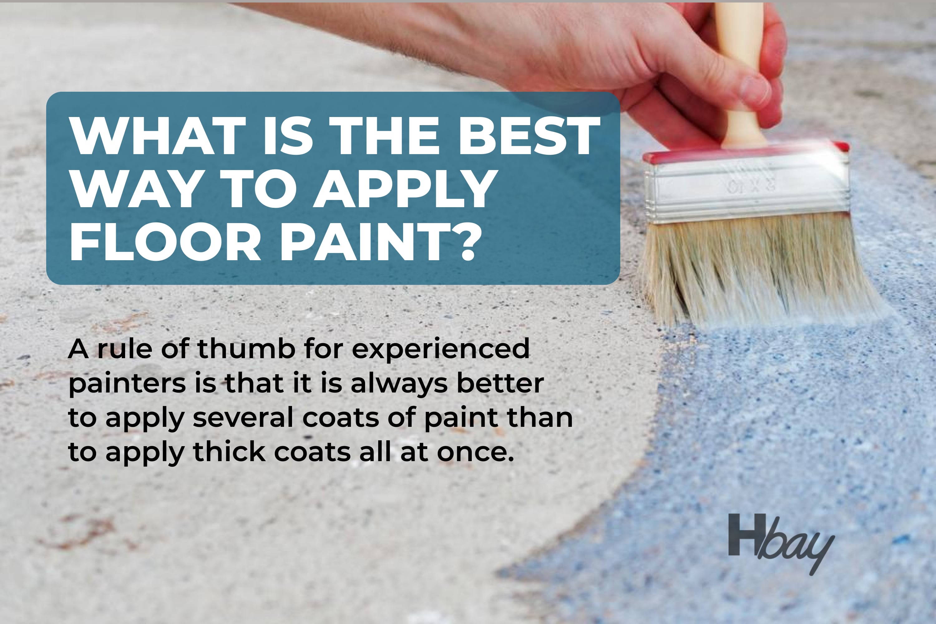 What is the best way to apply floor paint