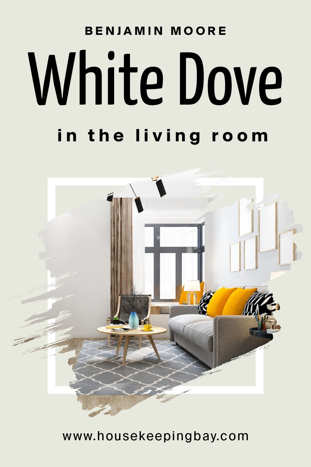 Benjamin Moore. White Dove in the living Room