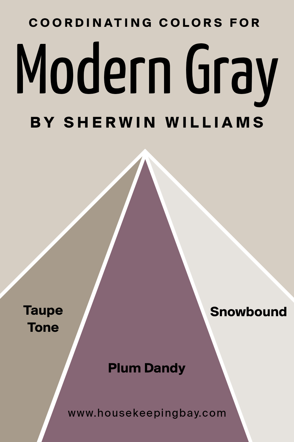 Coordinating Colors for Modern Gray by Sherwin Williams