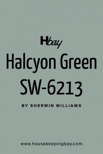 Halcyon Green SW-6213 by Sherwin Williams - Housekeepingbay