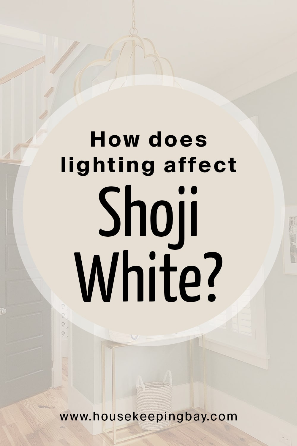 How does lighting affect Shoji White
