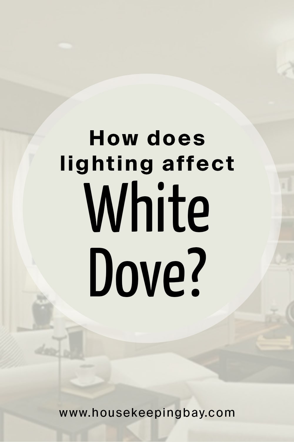 How does lighting affect White Dove OC 17