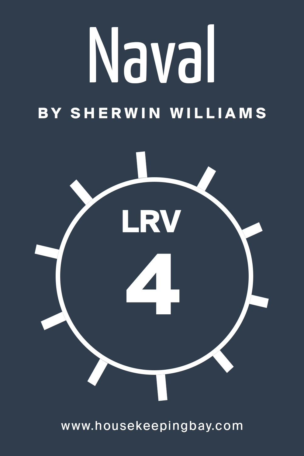 Naval by Sherwin Williams. LRV – 4