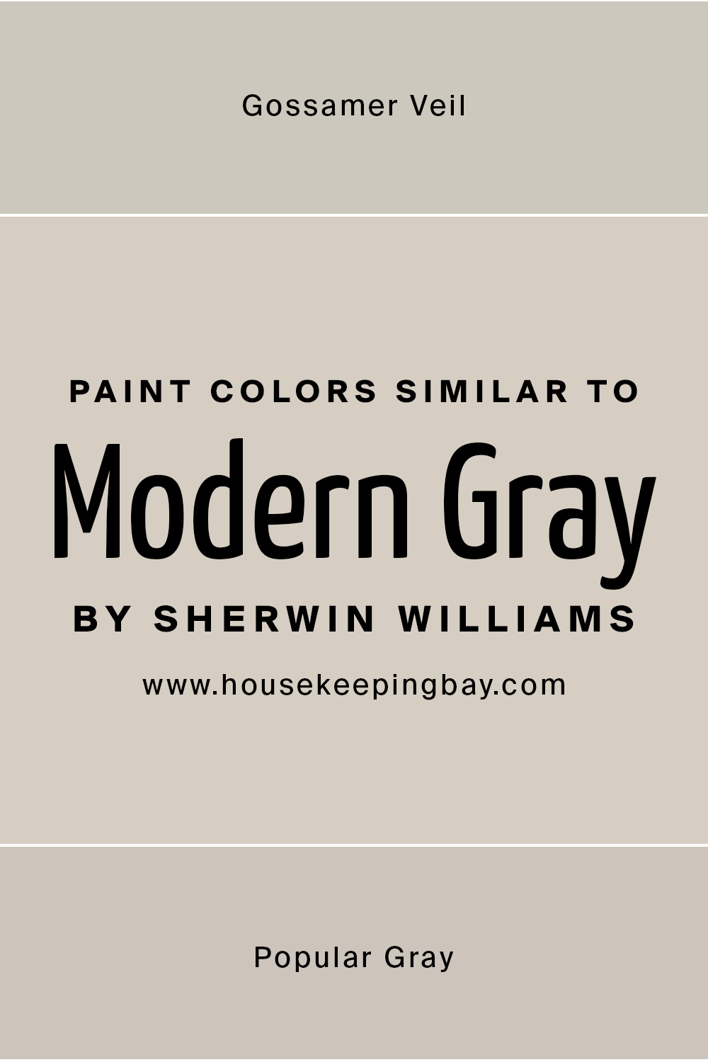 Paint Colors Similar to Modern Gray by Sherwin Williams