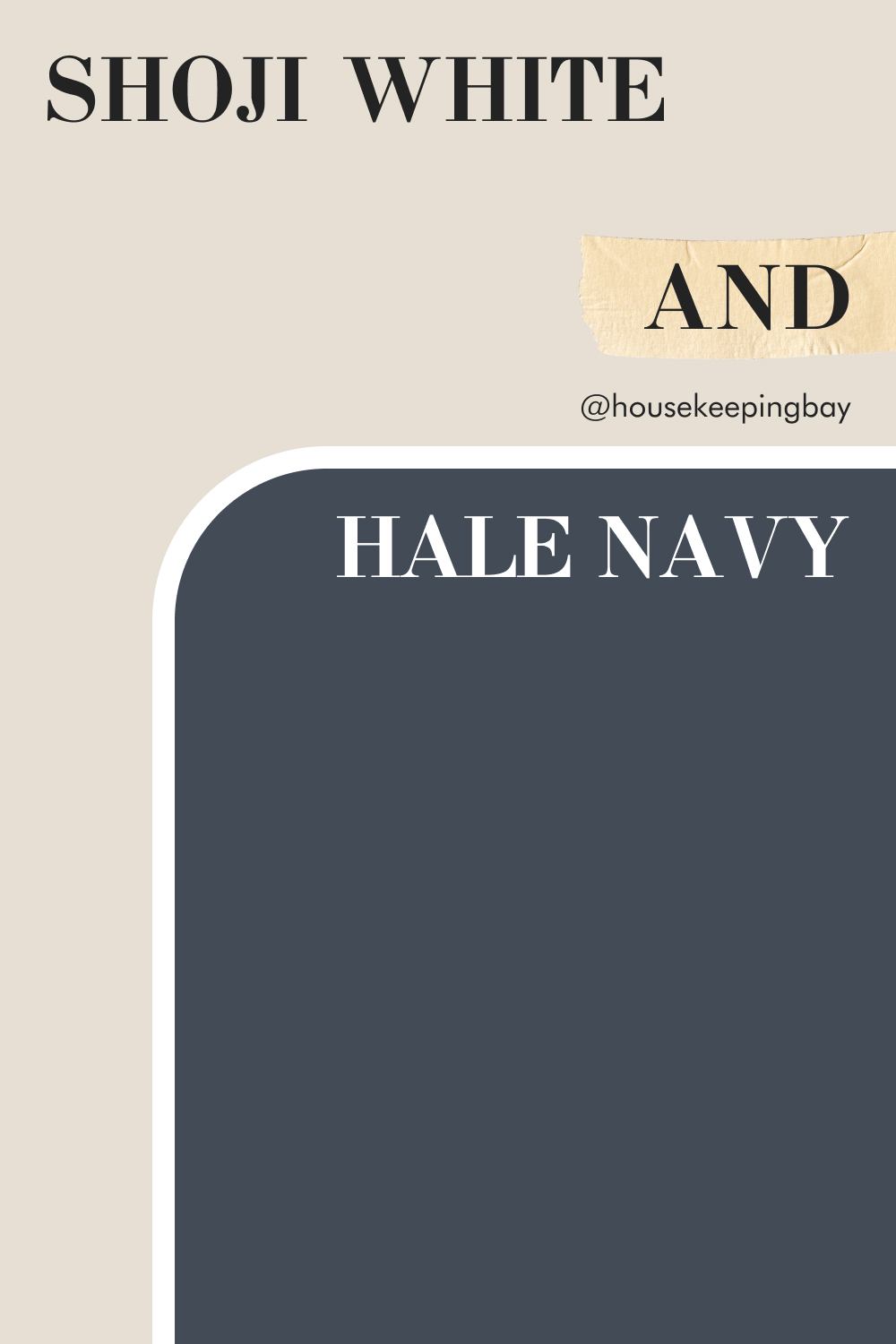 Shoji White SW 7042 and Hale Navy HC-154