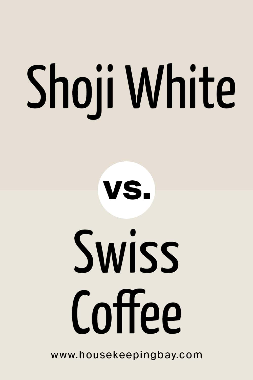 Shoji White vs Swiss Coffee