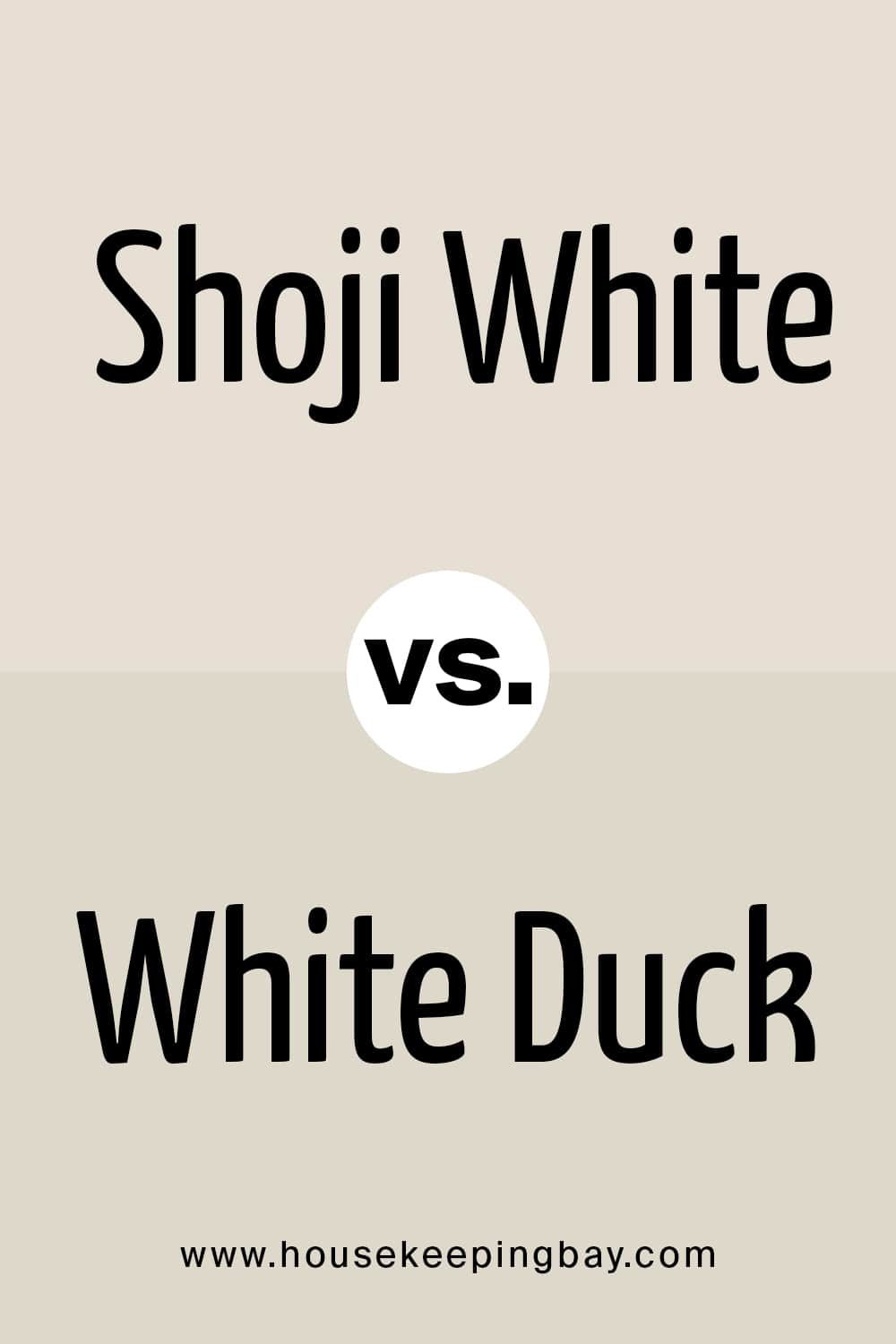 Shoji White vs White Duck