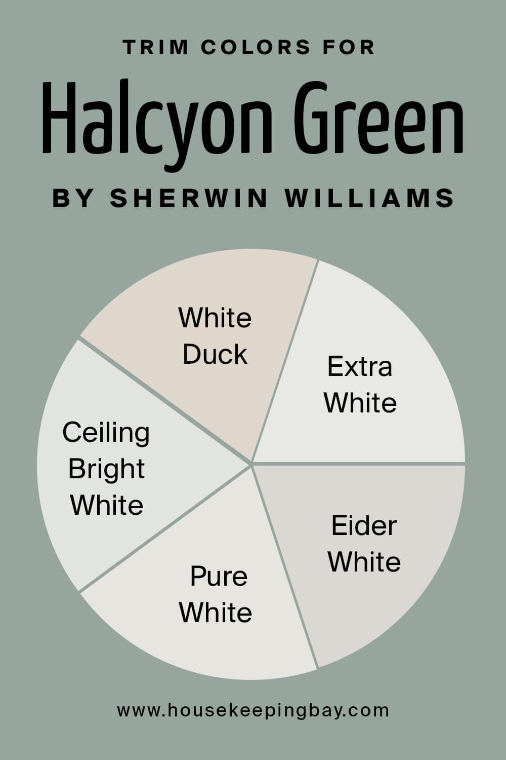 Trim Colors for Halcyon Green by Sherwin Williams