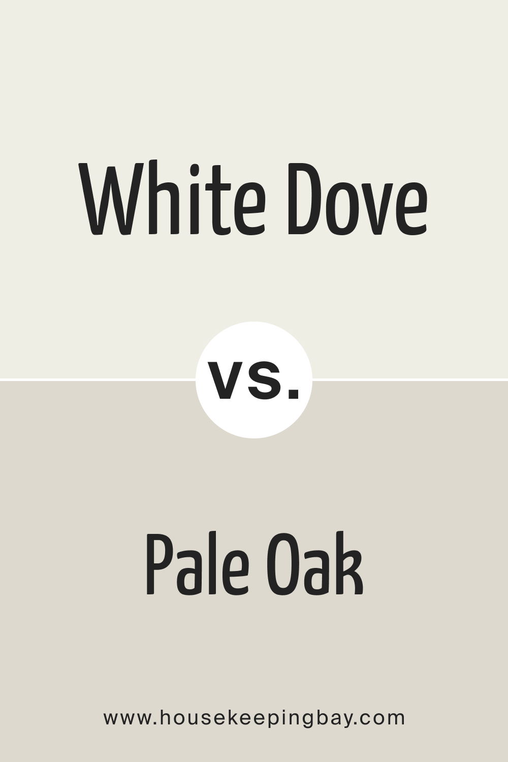 white dove vs pale oak