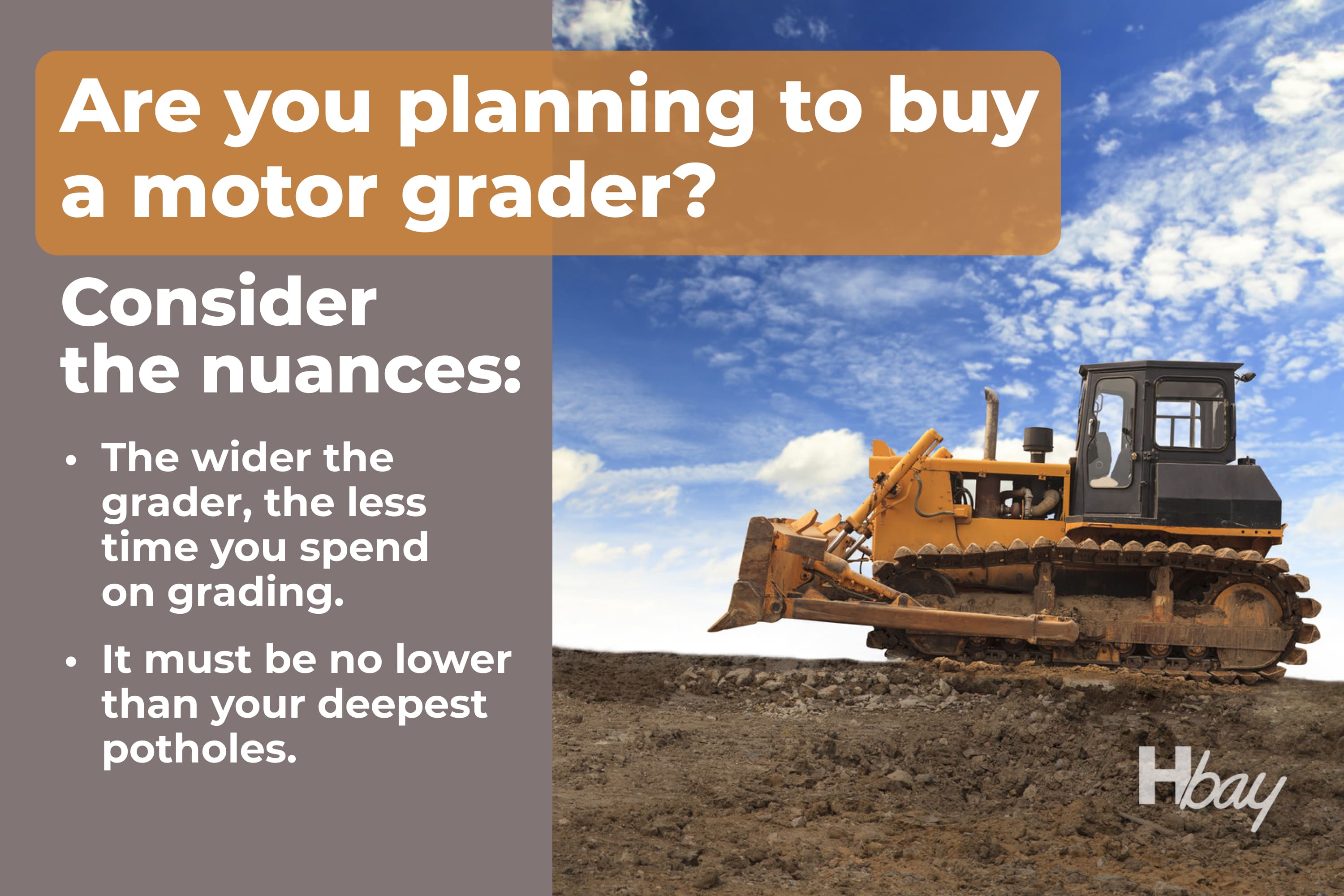 Are you planning to buy a motor grader Consider the nuances