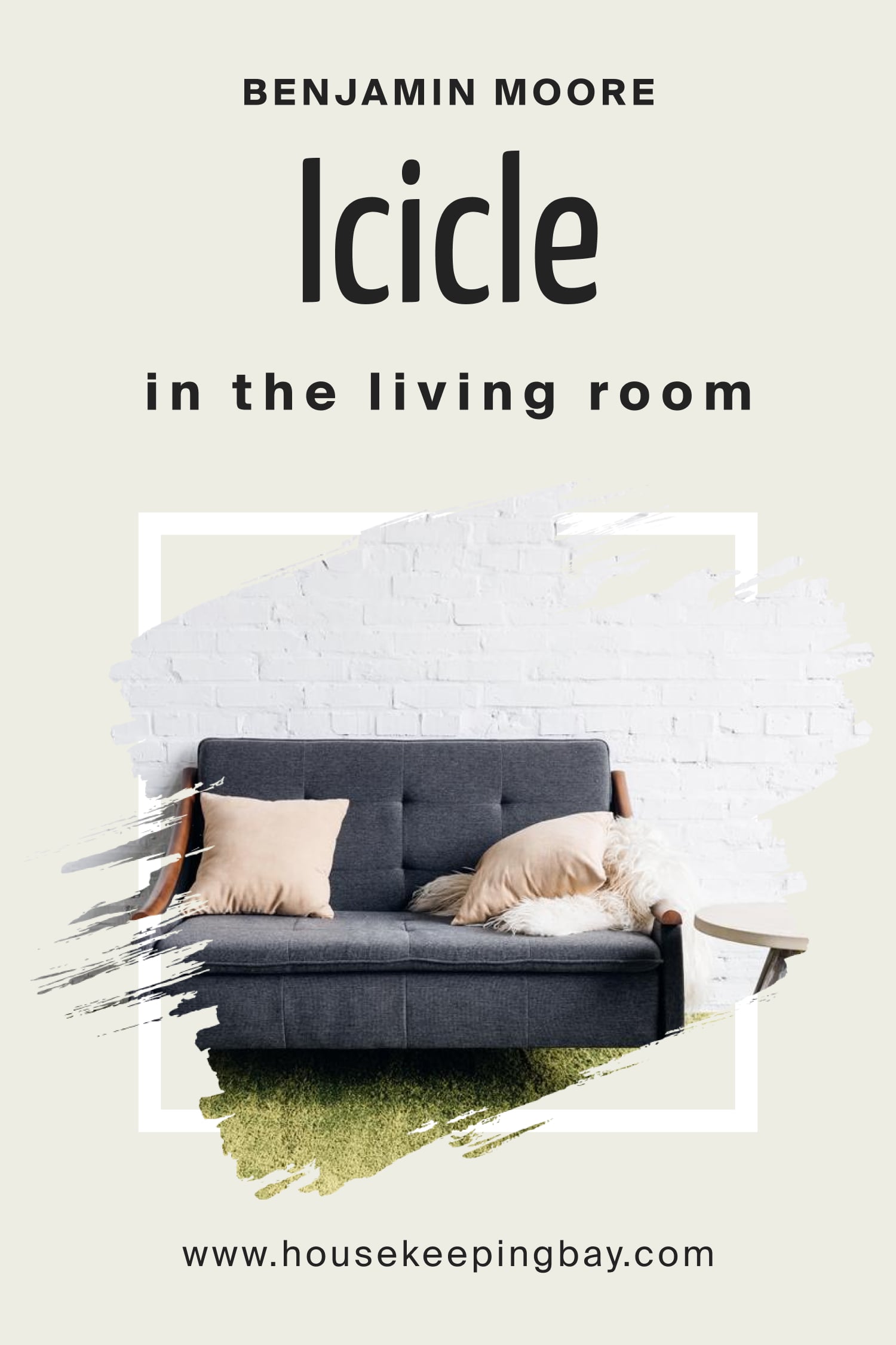 Benjamin Moore. Icicle 2142 70 in the living Room