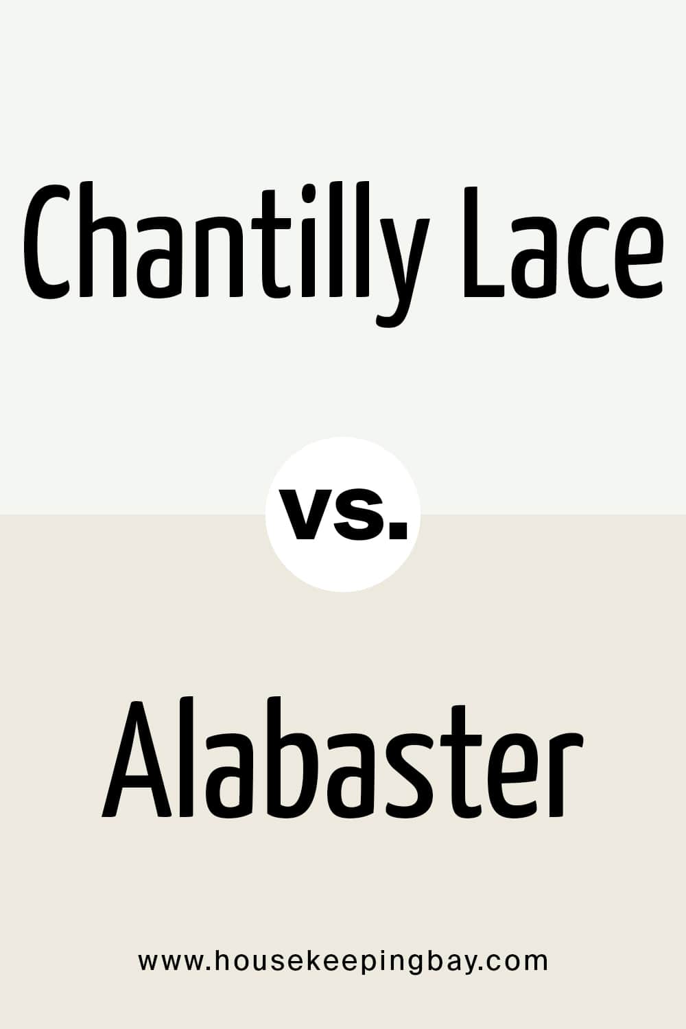 Chantilly Lace VS Alabaster