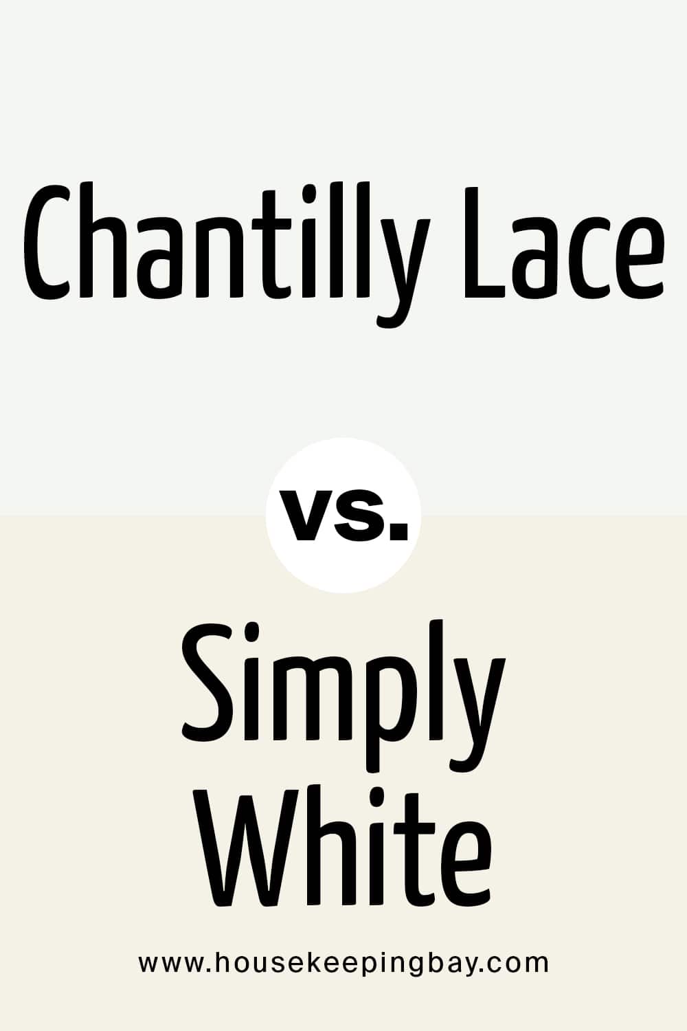 Chantilly Lace VS Simply White