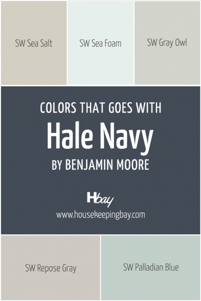 Hale Navy HC-154 Paint Color by Benjamin Moore - Housekeeping Bay