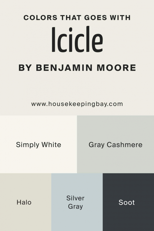 Icicle 2142-70 Paint Color by Benjamin Moore - Housekeepingbay