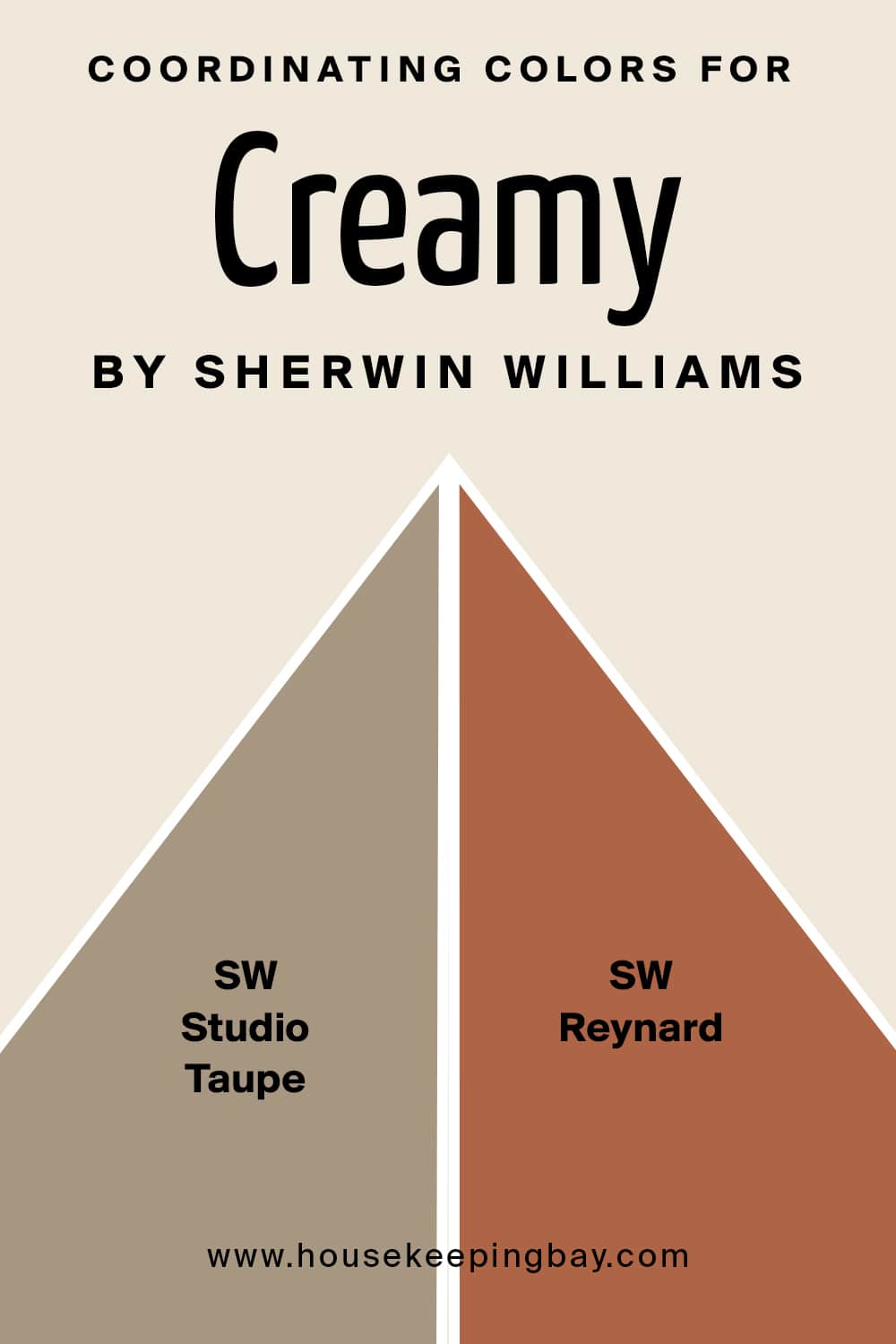 Coordinating Colors for Cream by Sherwin Williams