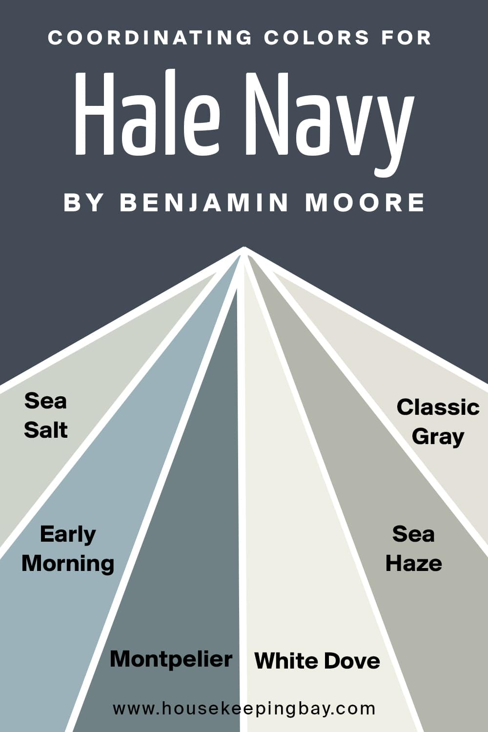 Coordinating Colors for Hale Navy by Benjamin Moore