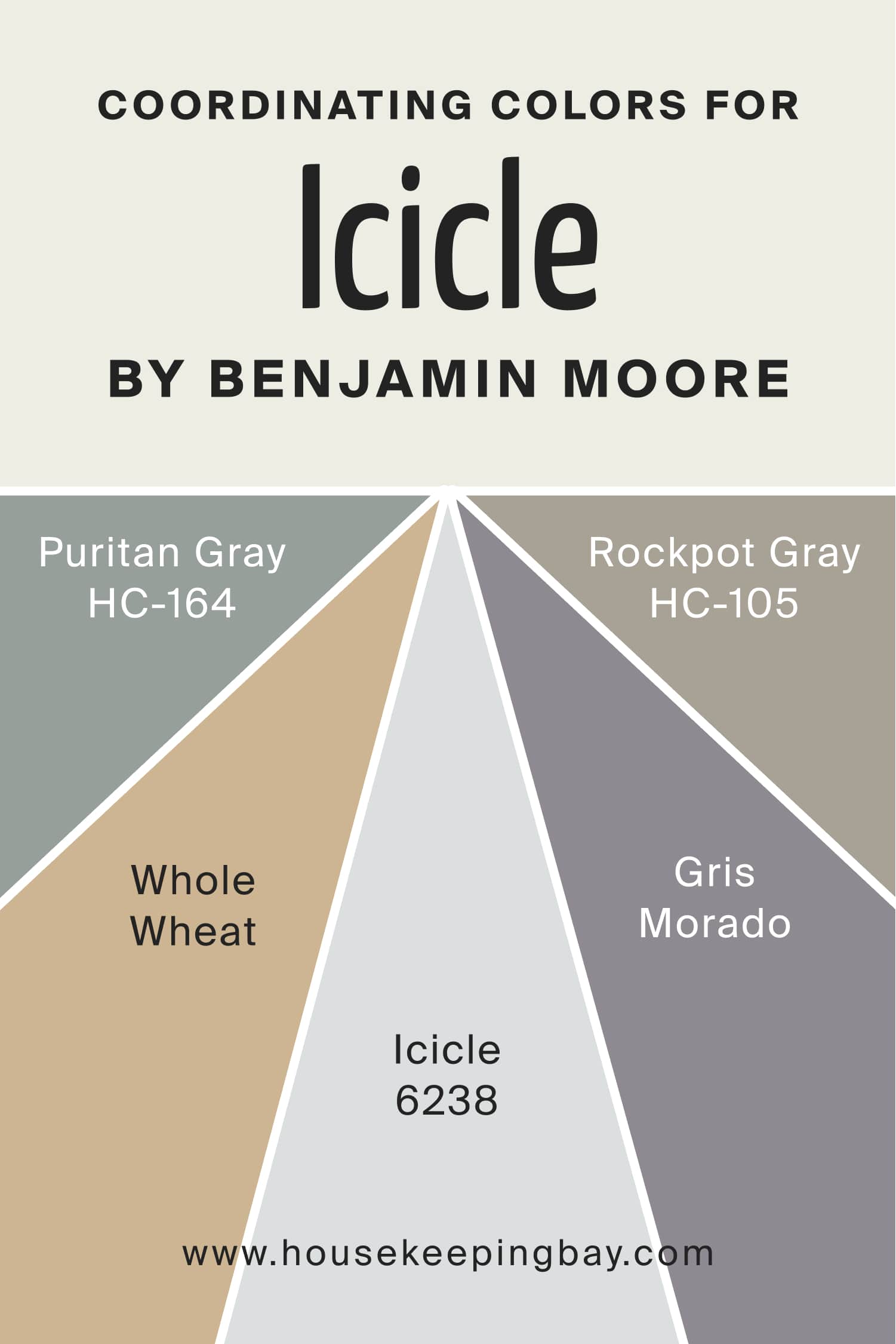 Coordinating Colors for Icicle 2142 70 by Benjamin Moore