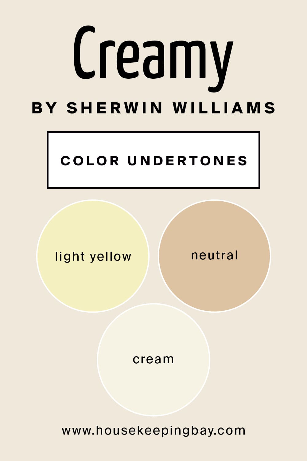 Cream by Sherwin Williams Color Undertones