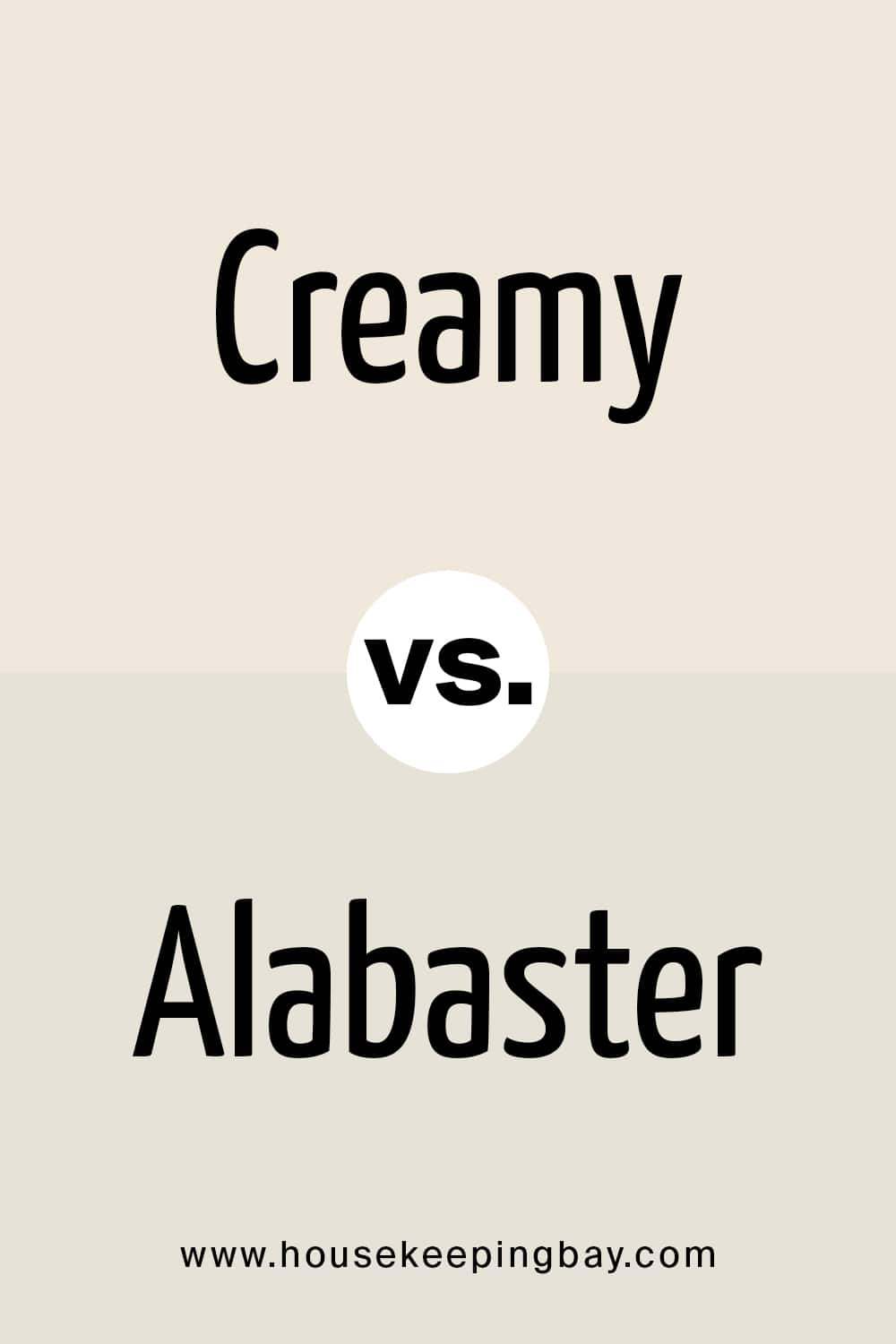 Creamy vs Alabaster