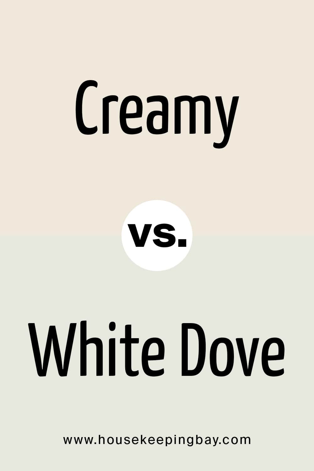 Creamy vs White Dove
