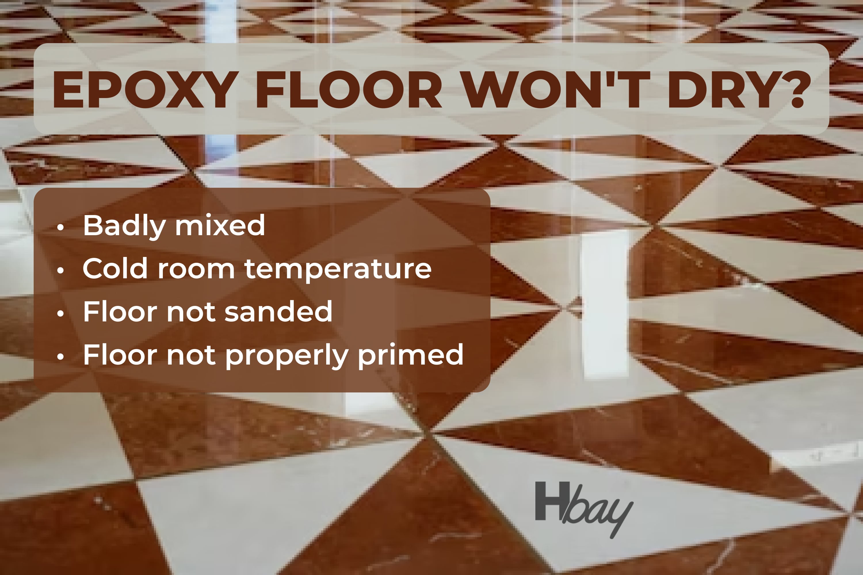 Epoxy floor won’t dry