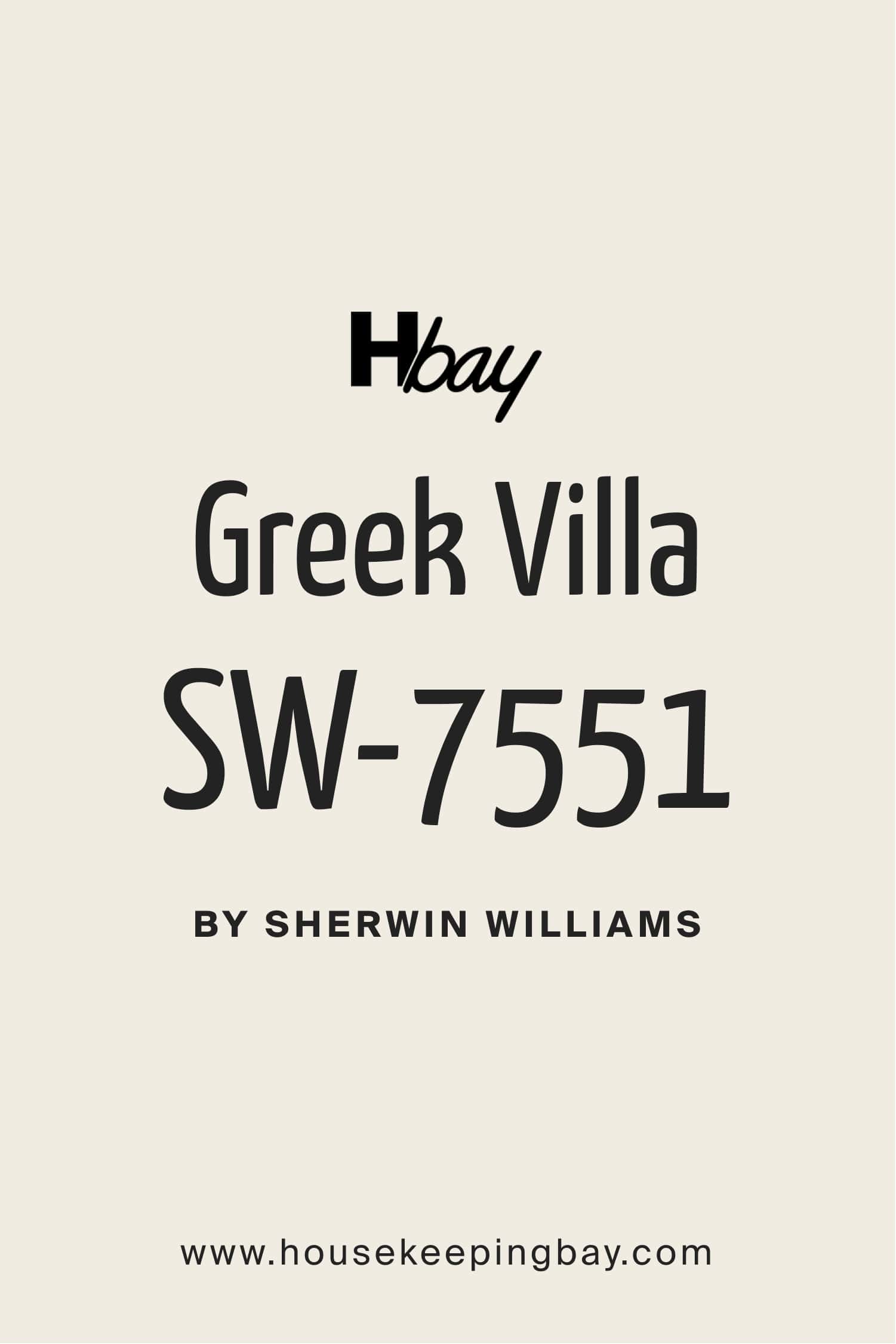 Greek Villa SW 7551 by Sherwin Williams