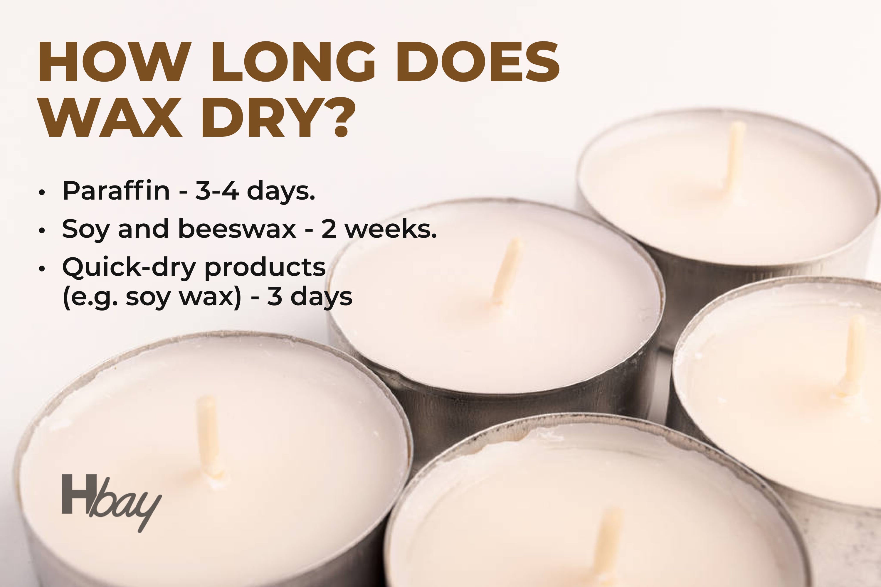 How long does wax dry