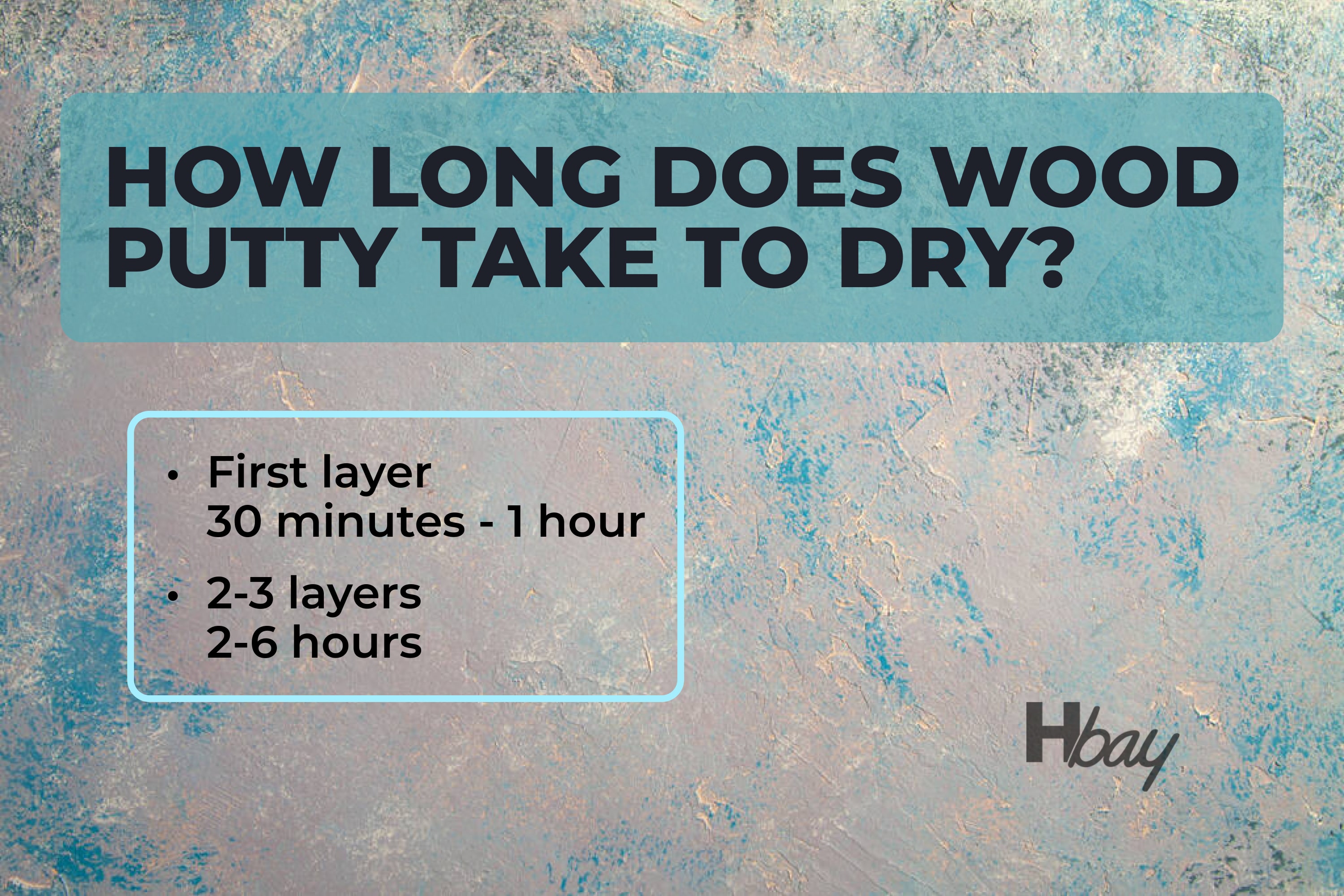 How long does wood putty take to dry