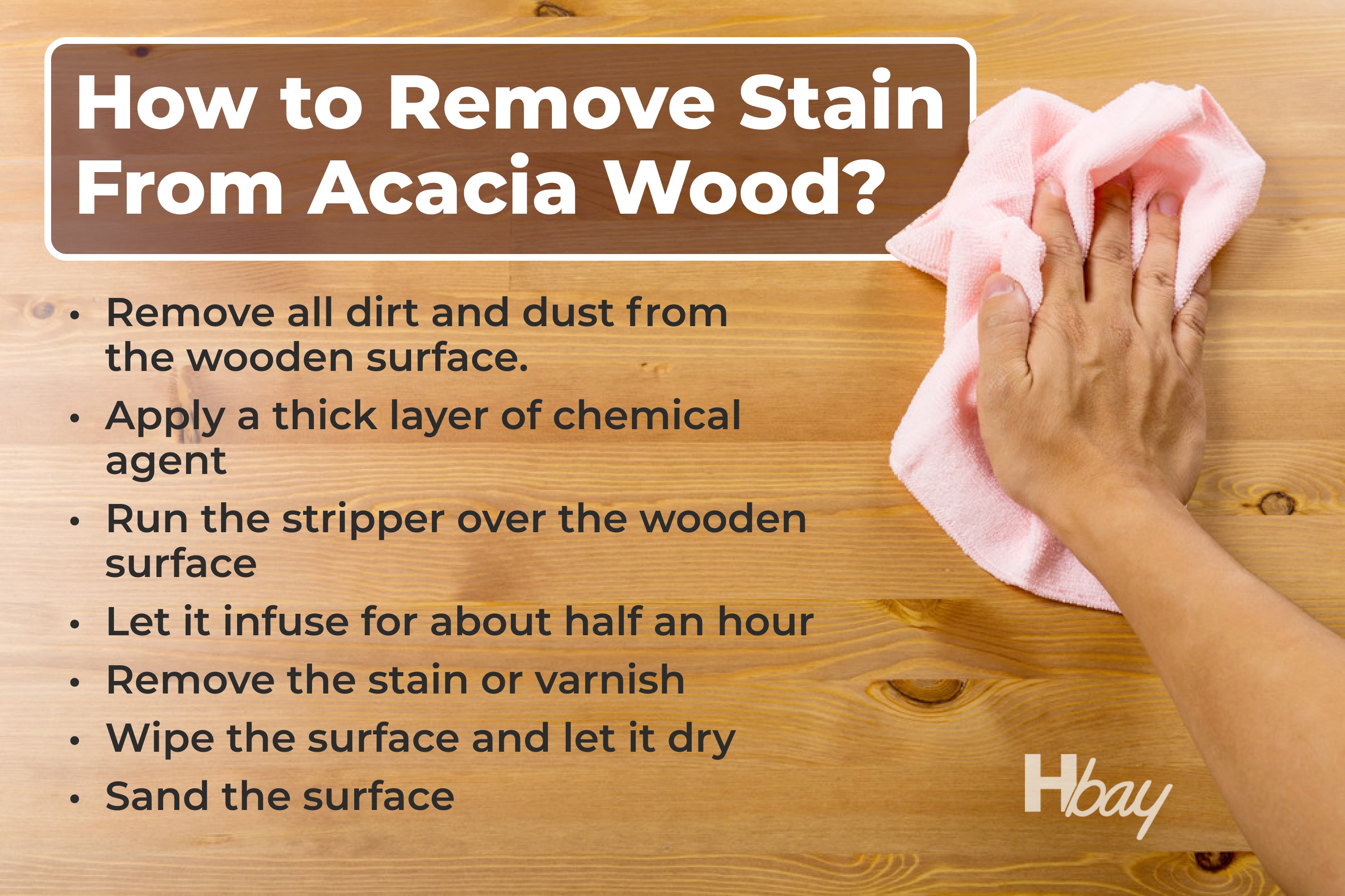 How to Remove Stain From Acacia Wood