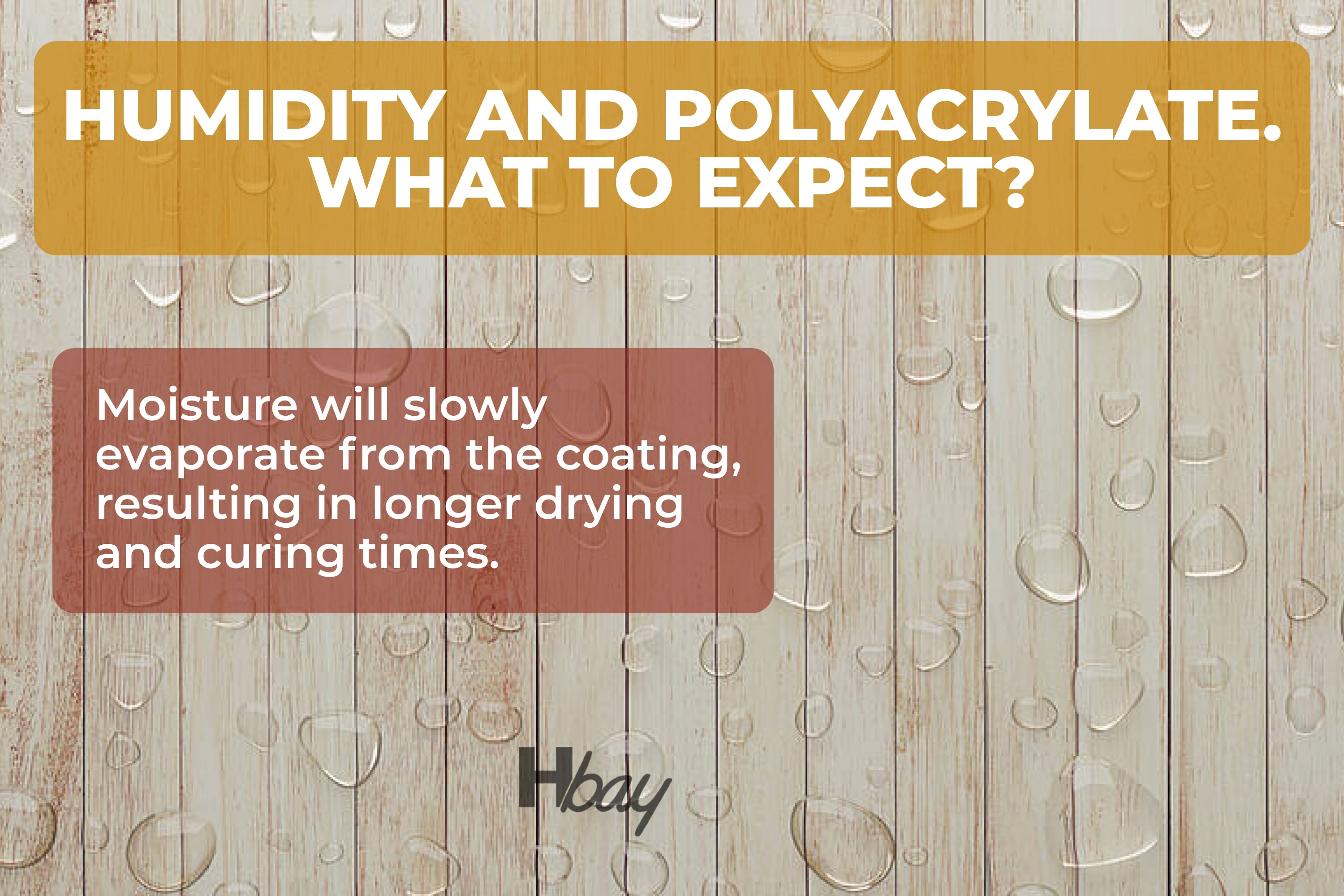 Humidity and polyacrylate. What to expect