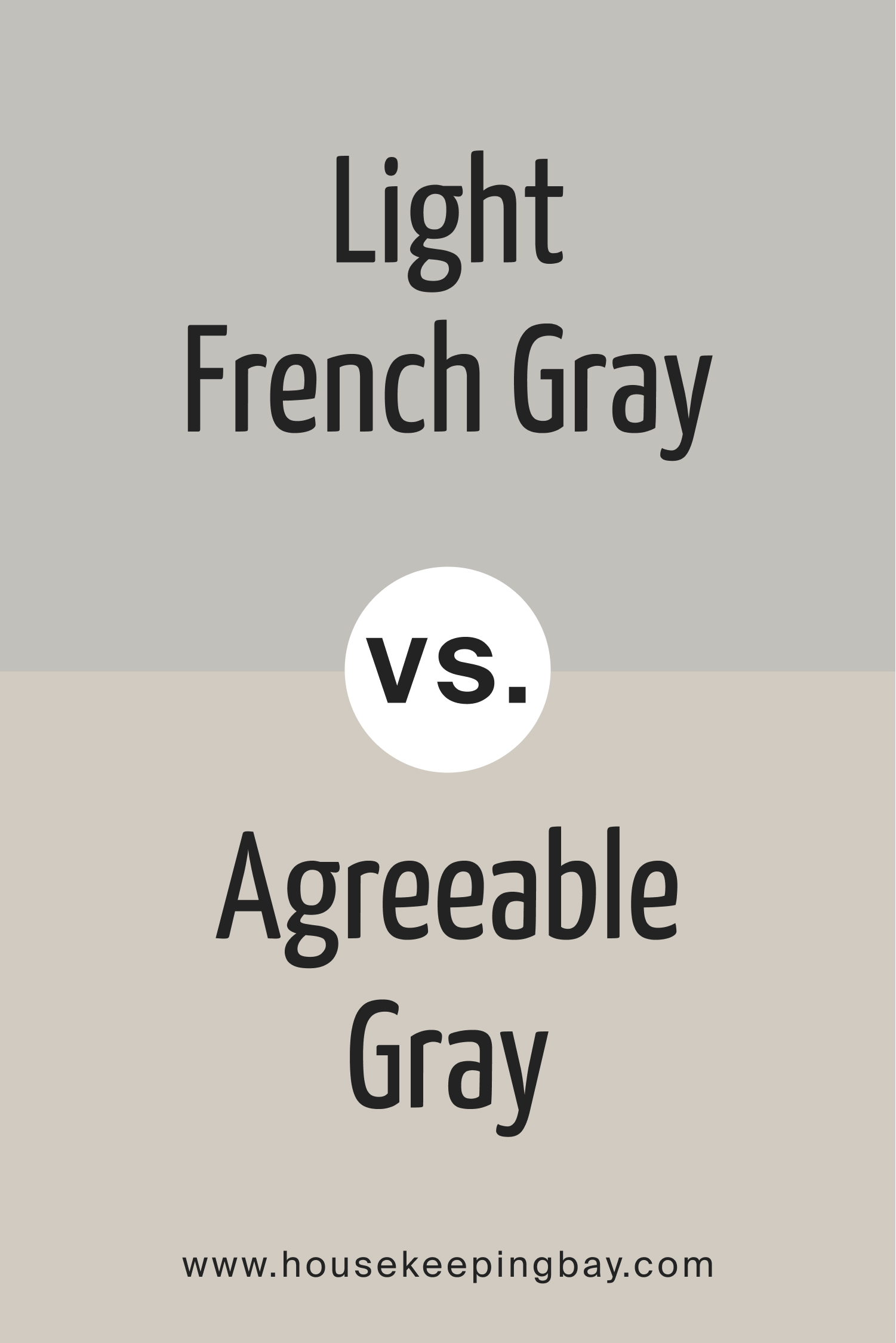 Light French Gray vs Agreeable Gray