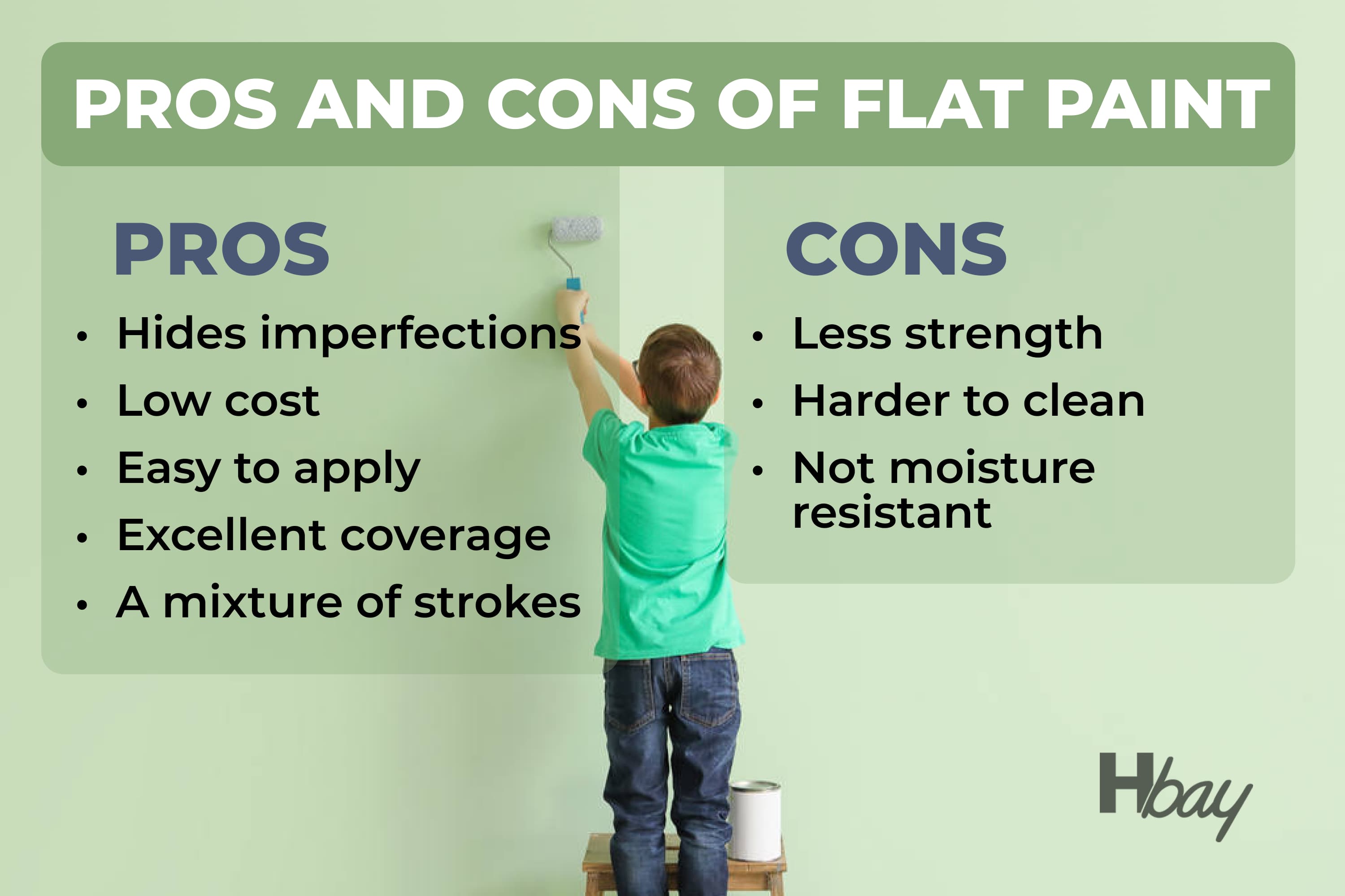 Pros and cons of flat paint