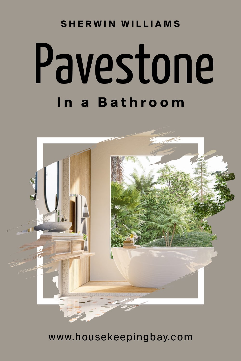 Sherwin Williams. Pavestone In a Bathroom