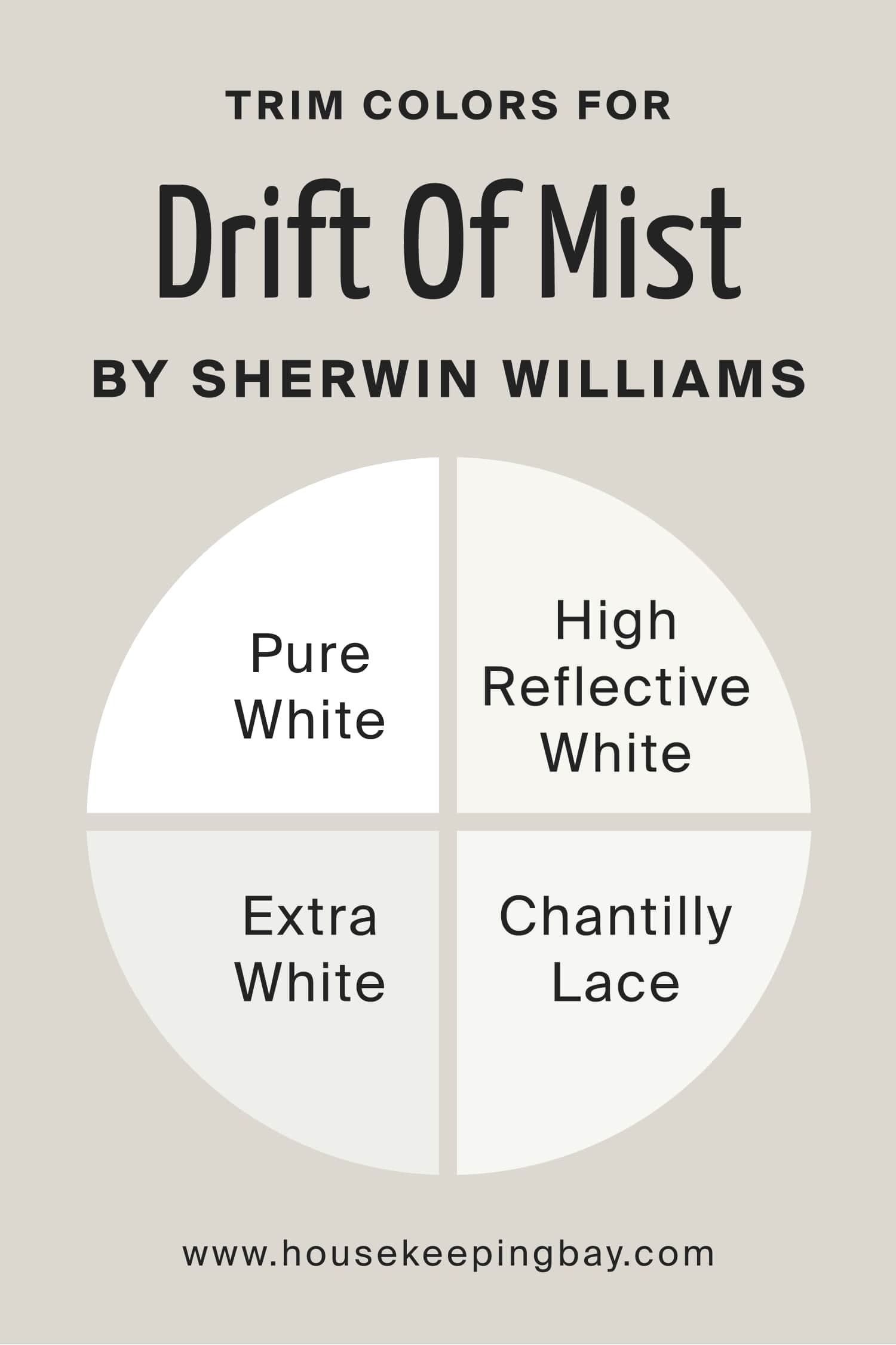 Trim Colors for Drift Of Mist by Sherwin Williams